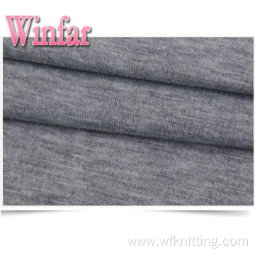 Yarn Single Jersey Polyester Melange Knit Fabric